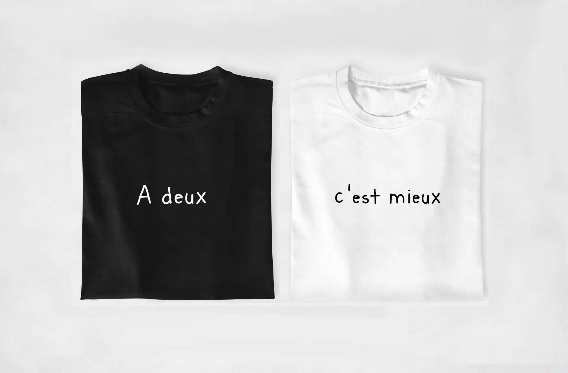 T-shirt & Body Jumeaux Jumelles « A deux c’est mieux »